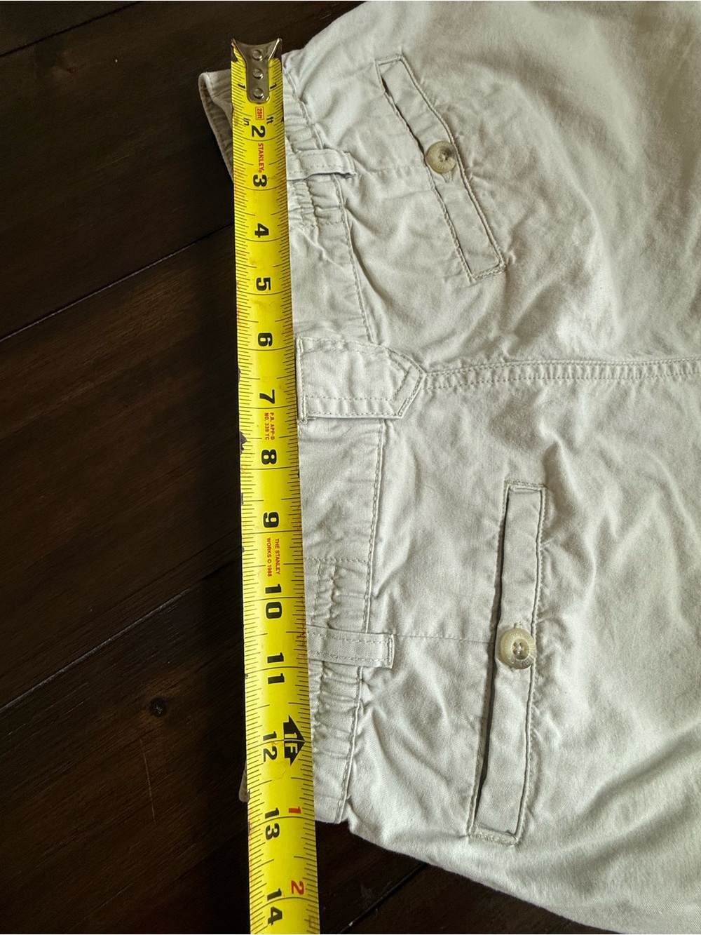Columbia Women’s Elkhorn Cargo Shorts Size 6 Tan Beige Cotton Utility Hiking - Picture 8 of 8